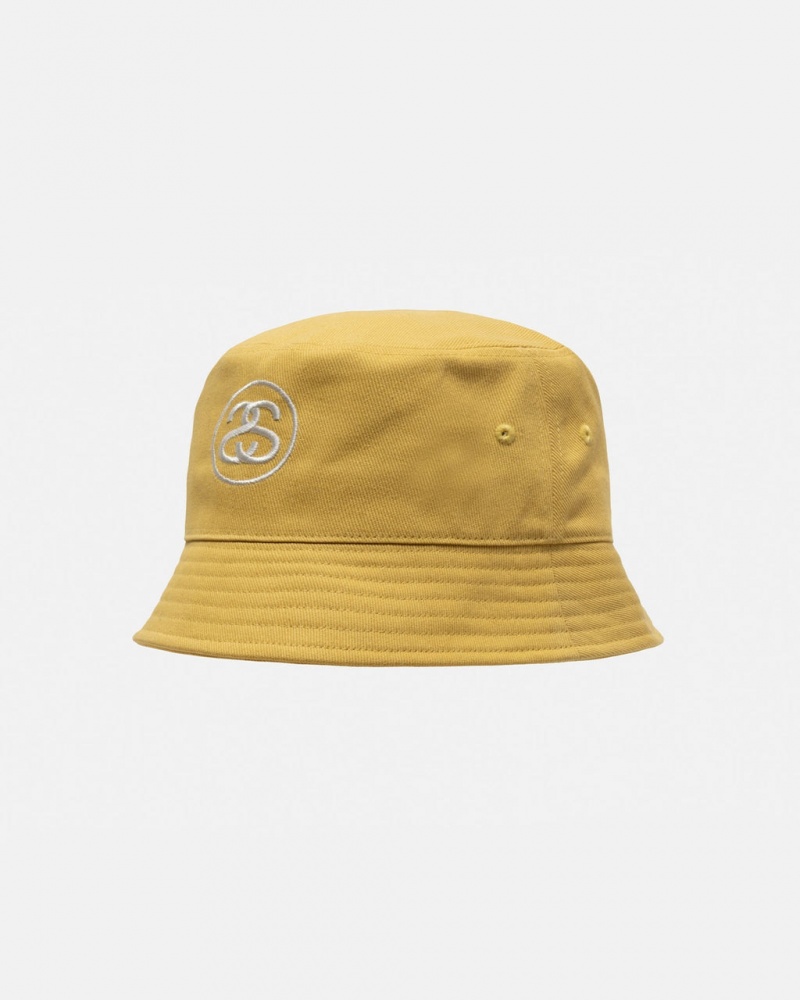 Stussy Deep Bucket Hat SS Link - Unisex Kultaiset | FIDFL44891