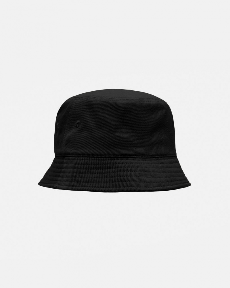 Stussy Deep Bucket Hat SS Link - Unisex Mustat | FIDYB67996