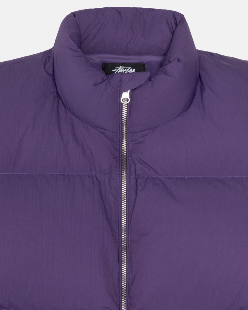 Stussy Down Puffer Nylon - Unisex Jackets Violetit | ZFINQ95479