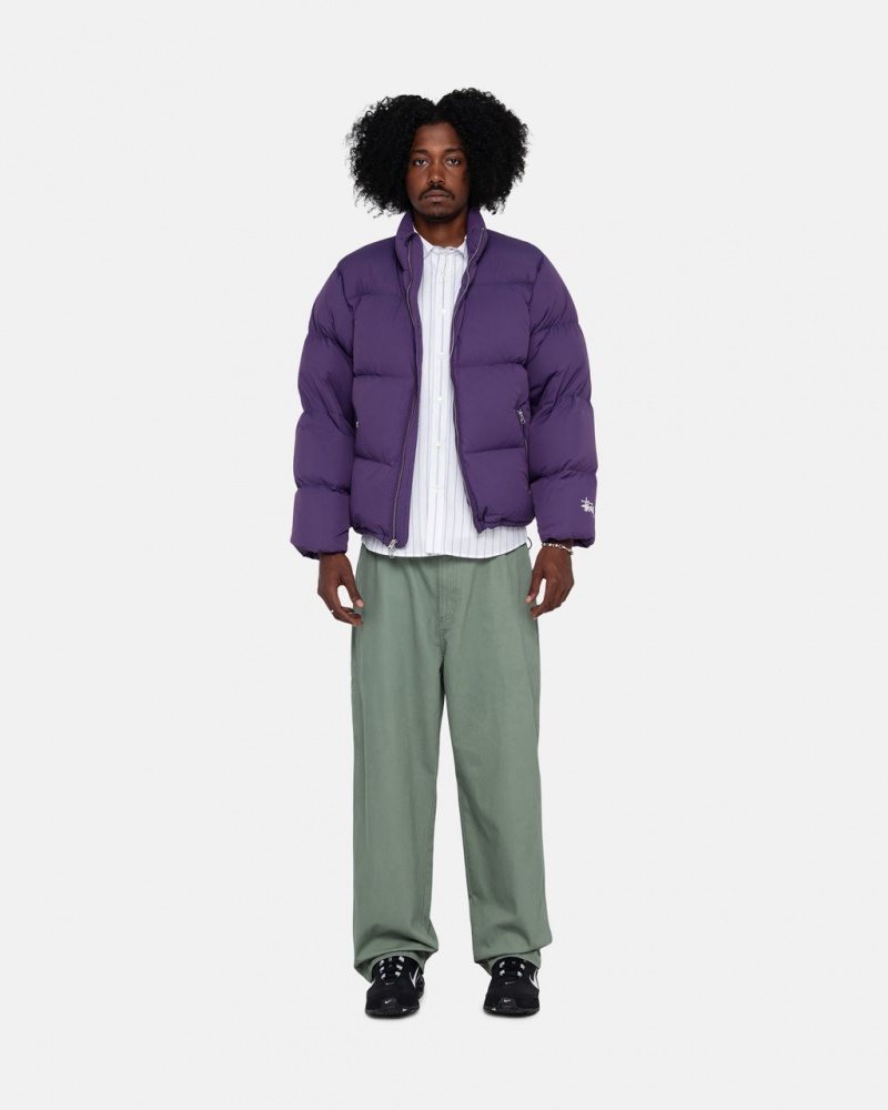 Stussy Down Puffer Nylon - Unisex Jackets Violetit | ZFINQ95479