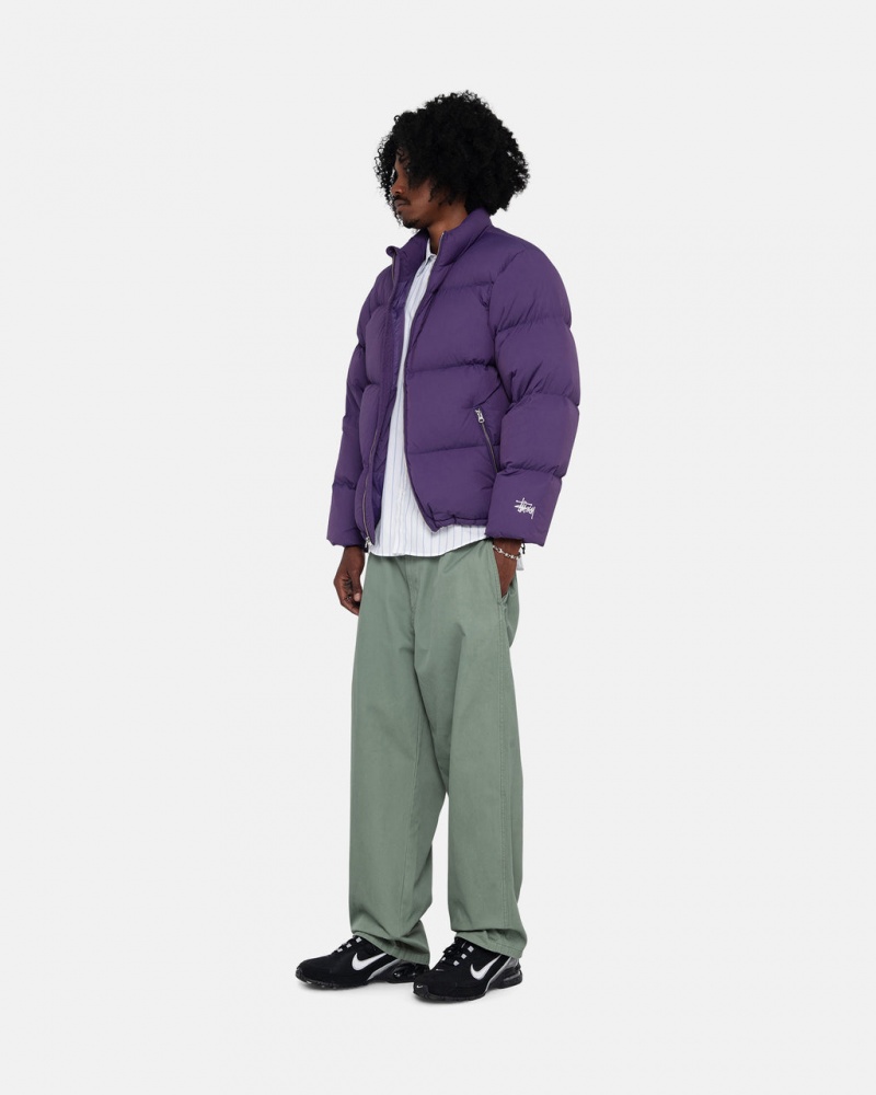 Stussy Down Puffer Nylon - Unisex Jackets Violetit | ZFINQ95479