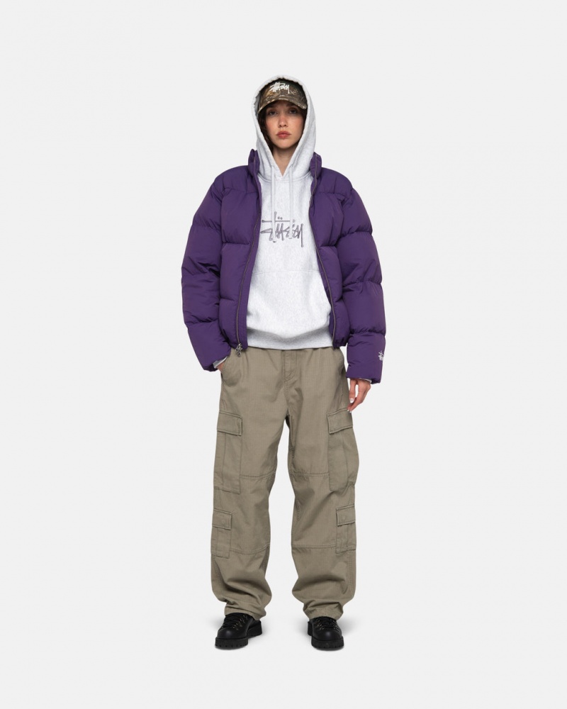 Stussy Down Puffer Nylon - Unisex Jackets Violetit | ZFINQ95479