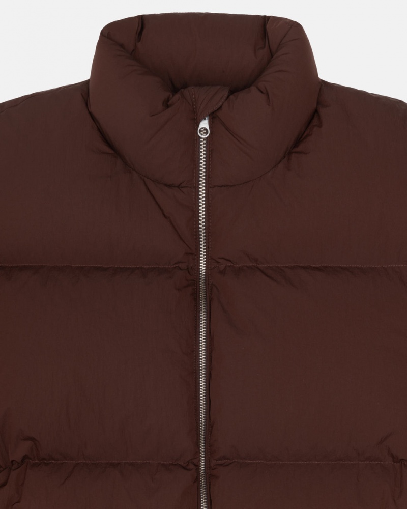 Stussy Down Puffer Nylon - Unisex Jackets Ruskea | DFIVO45465