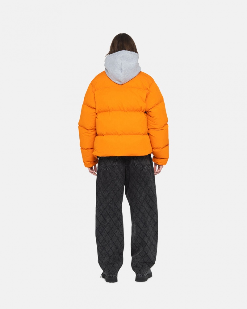 Stussy Down Puffer Nylon - Unisex Jackets Oranssi | DFIVO25605