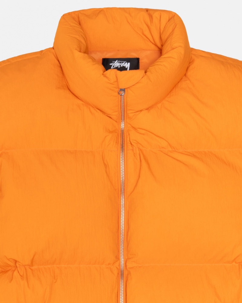 Stussy Down Puffer Nylon - Unisex Jackets Oranssi | DFIVO25605