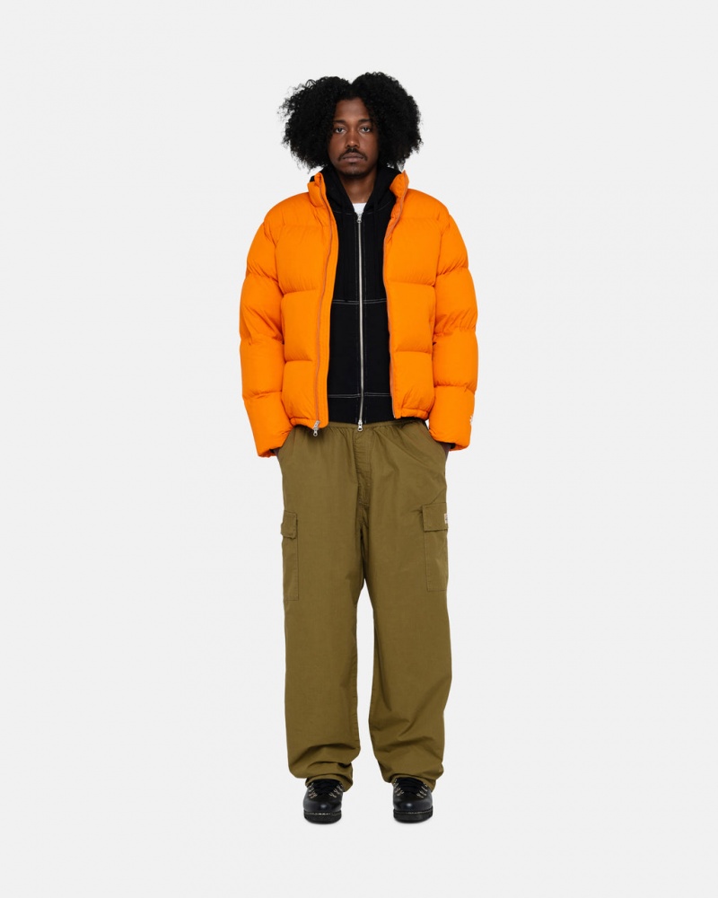 Stussy Down Puffer Nylon - Unisex Jackets Oranssi | DFIVO25605