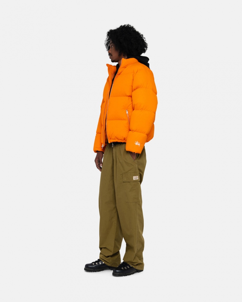 Stussy Down Puffer Nylon - Unisex Jackets Oranssi | DFIVO25605