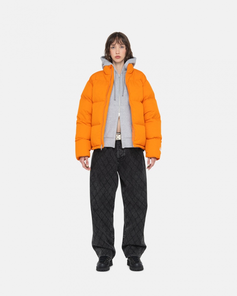 Stussy Down Puffer Nylon - Unisex Jackets Oranssi | DFIVO25605