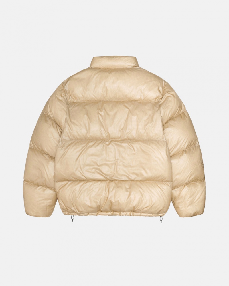 Stussy Down Puffer Parachute Ripstop - Unisex Jackets Kultaiset | YFIVQ29042