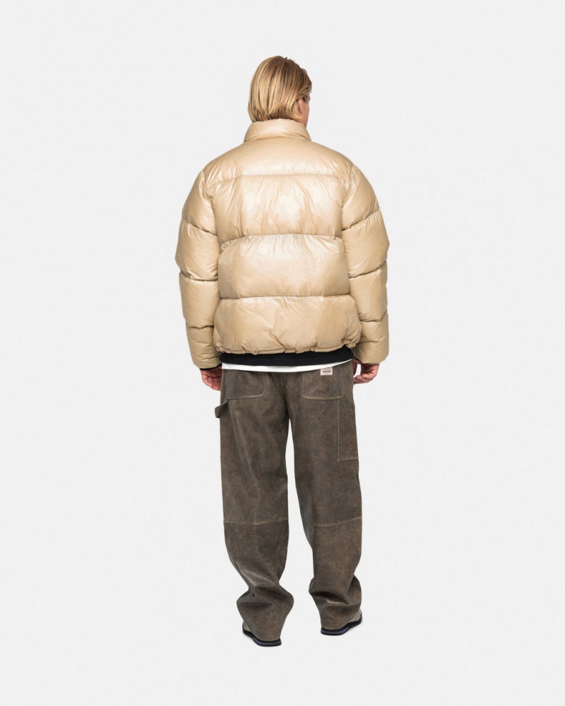 Stussy Down Puffer Parachute Ripstop - Unisex Jackets Kultaiset | YFIVQ29042