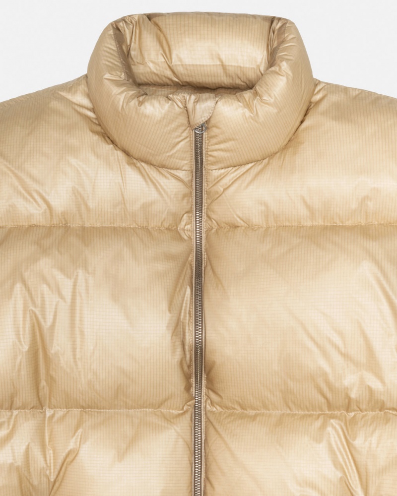 Stussy Down Puffer Parachute Ripstop - Unisex Jackets Kultaiset | YFIVQ29042