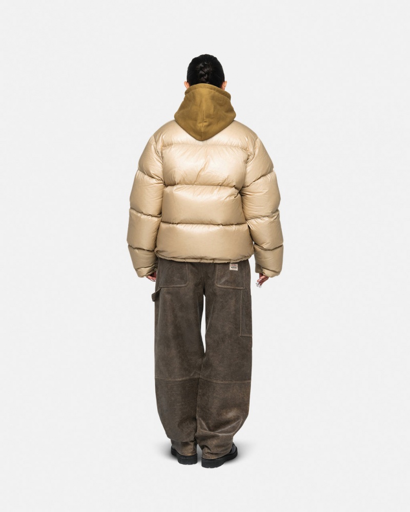 Stussy Down Puffer Parachute Ripstop - Unisex Jackets Kultaiset | YFIVQ29042