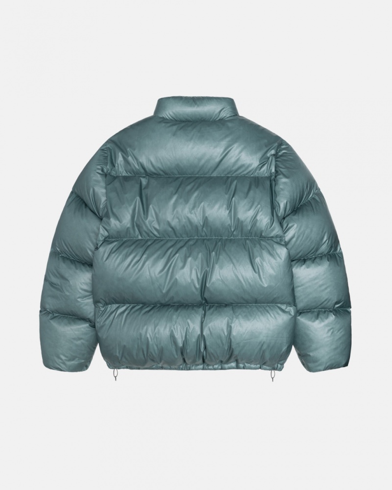 Stussy Down Puffer Parachute Ripstop - Unisex Jackets Sininen | EFIVG79407