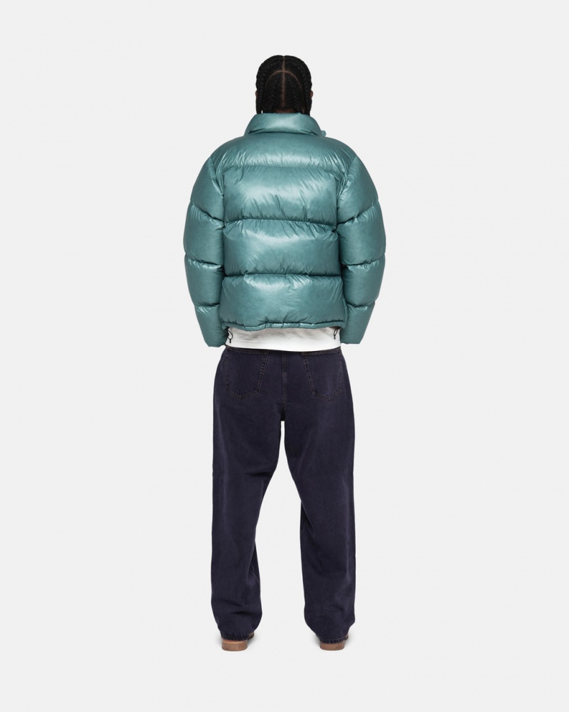 Stussy Down Puffer Parachute Ripstop - Unisex Jackets Sininen | EFIVG79407