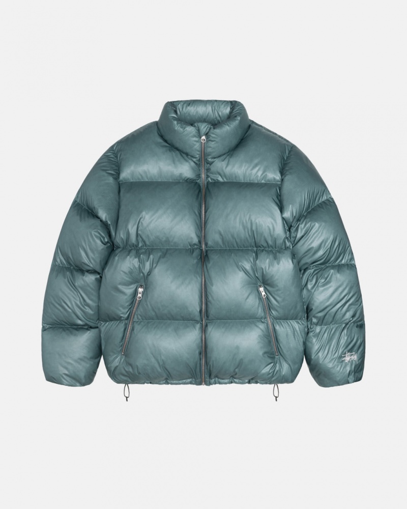 Stussy Down Puffer Parachute Ripstop - Unisex Jackets Sininen | EFIVG79407