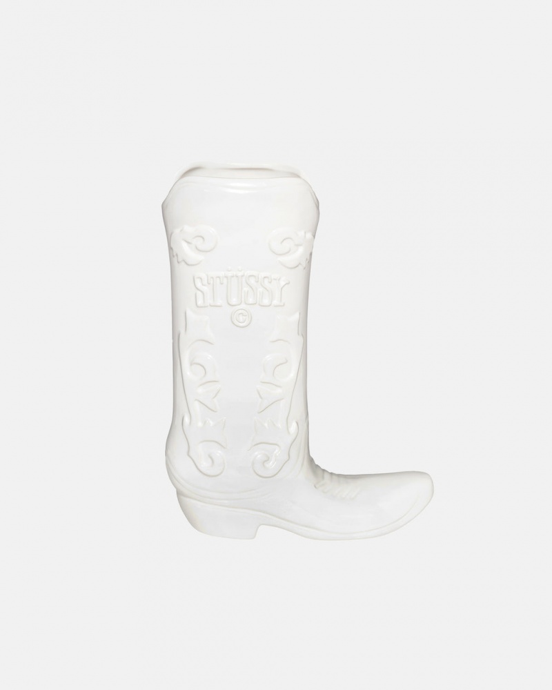 Stussy Keraaminen Boot Vase - Vase/Pottery Valkoinen | FIZPD65552