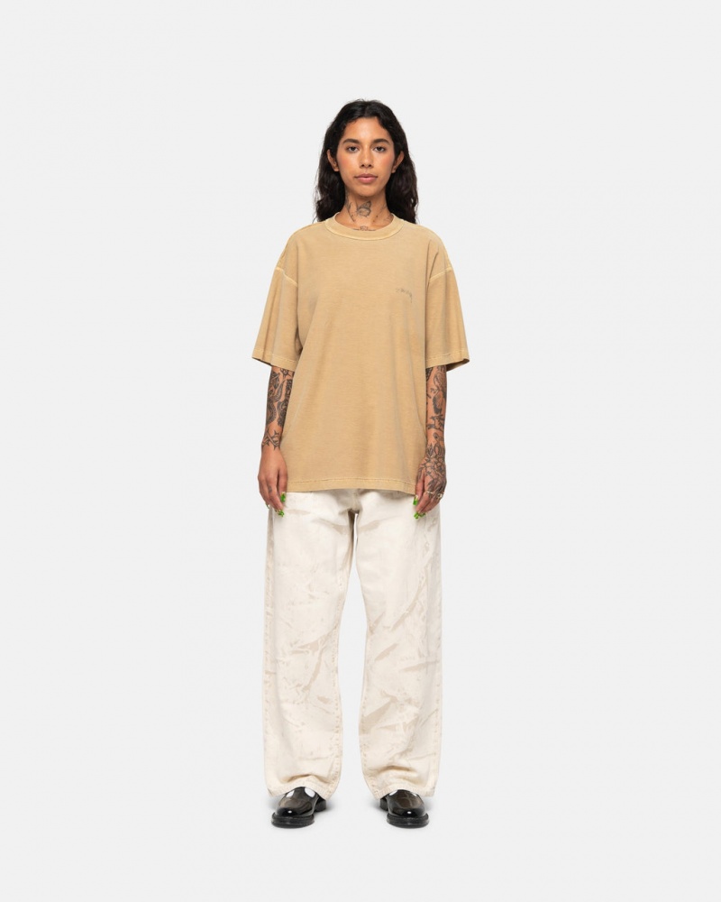 Stussy Lazy Tee - Unisex Longsleeve Kultaiset | FICVG28415