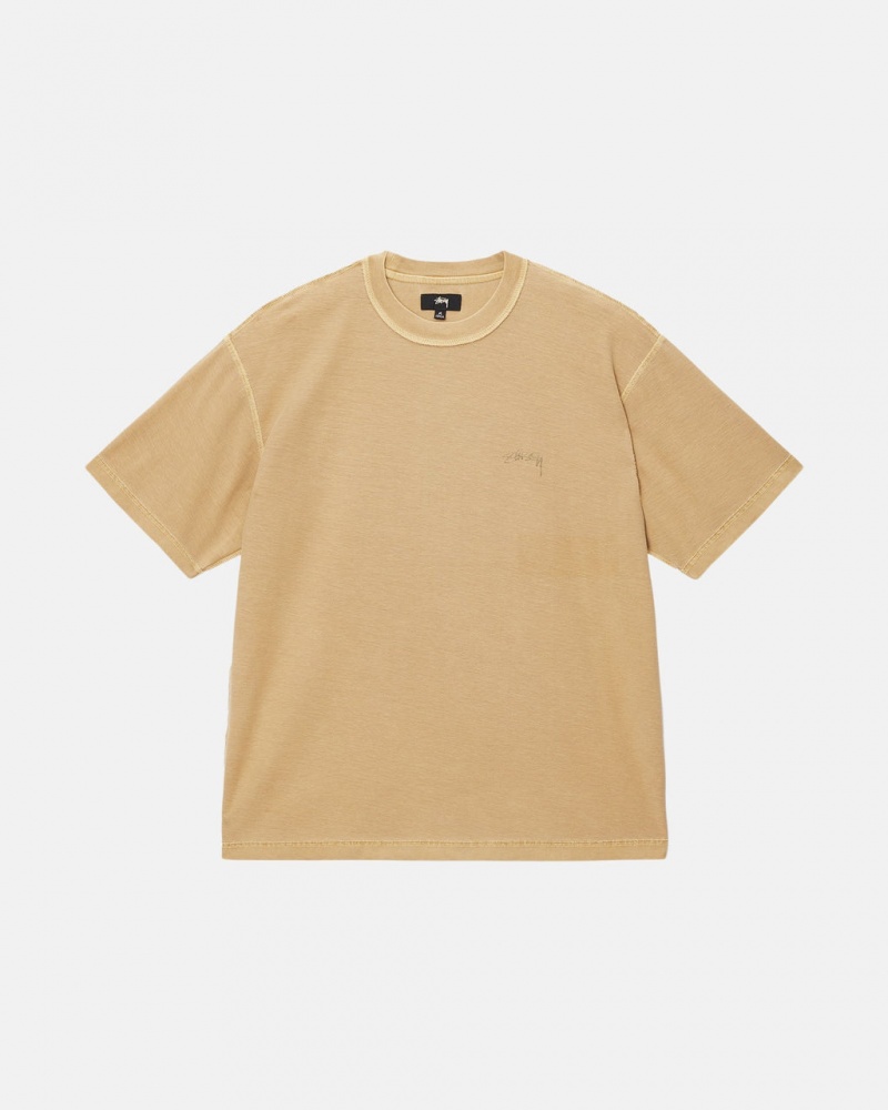 Stussy Lazy Tee - Unisex Longsleeve Kultaiset | FICVG28415