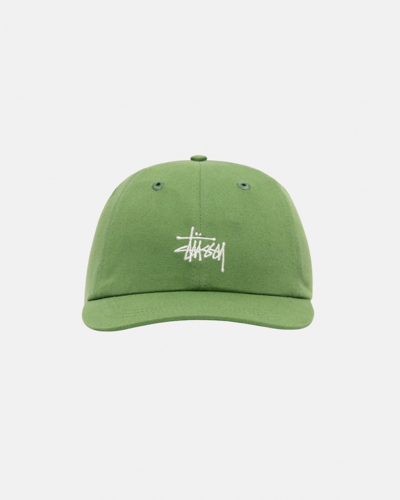 Stussy Low Pro Basic Stock Strapback - Unisex Vihreä | XFIBH29600