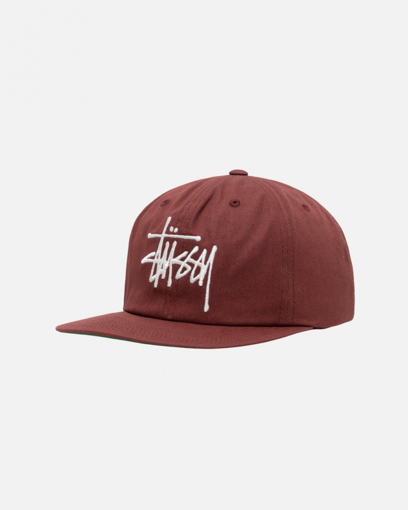 Stussy Mid-Depth Basic Strapback - Unisex Punainen Ruskea | MFIFT24230