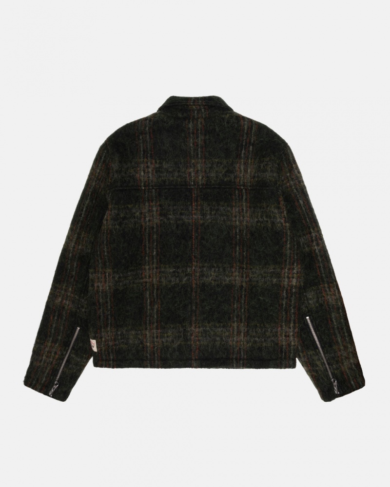 Stussy Mohair Club Jacket - Unisex Jackets Oliivinvihreä | FIJZR62082