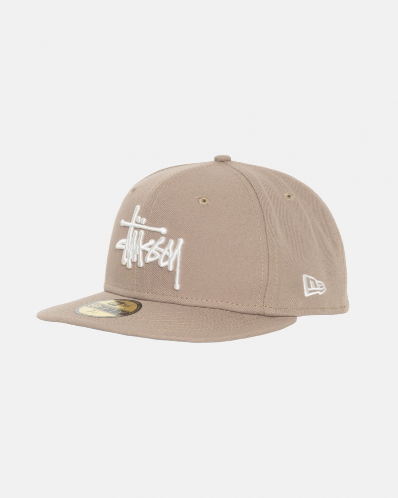 Stussy New Era 59Fifty Authentic - Unisex Khaki | FINZX47670