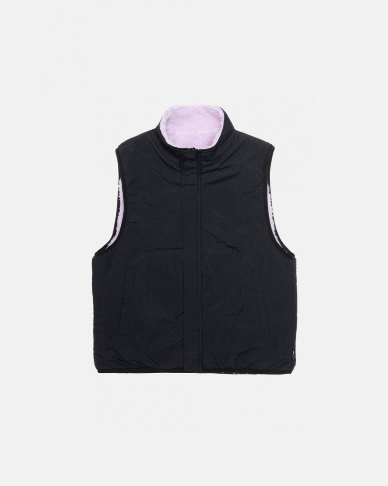 Stussy Sherpa Reversible Vest - Unisex Jackets Laventeli | GFIEC29647