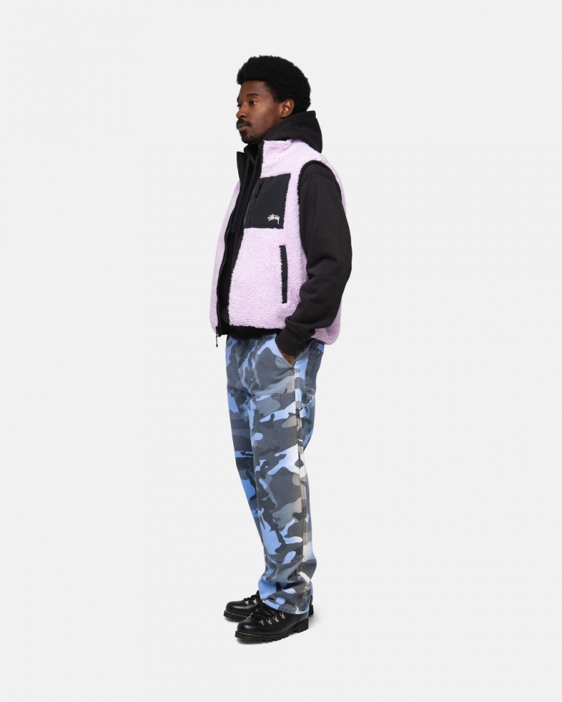 Stussy Sherpa Reversible Vest - Unisex Jackets Laventeli | GFIEC29647