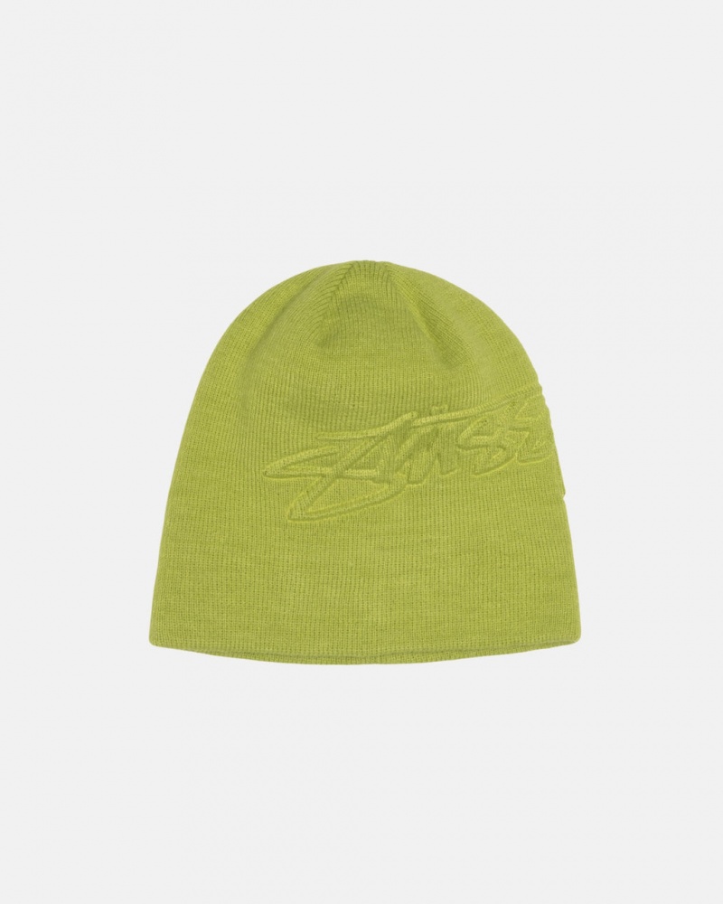 Stussy Skullcap Embossed Smooth Stock - Unisex Vaaleanvihreä | FIJBT96816