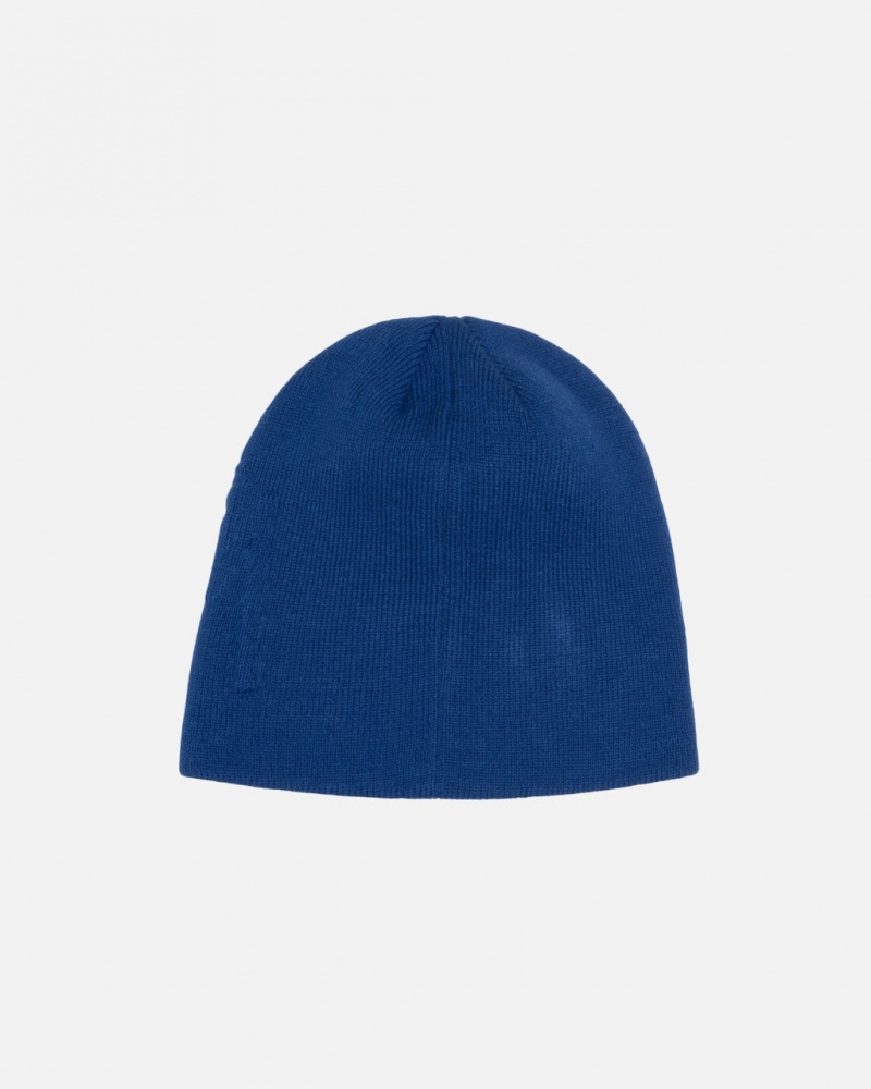 Stussy Skullcap Embossed Smooth Stock - Unisex Kuninkaallinen Sininen | UFIND91436