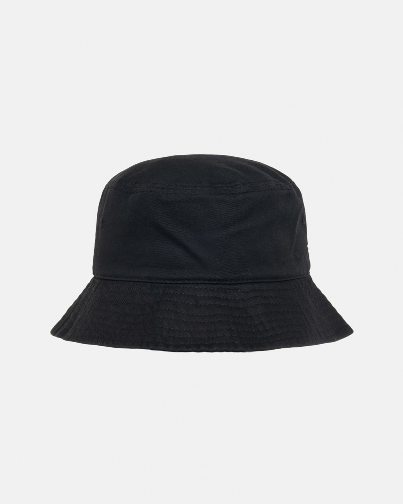 Stussy Stock Bucket Hat - Mens Mustat | UFITG63281