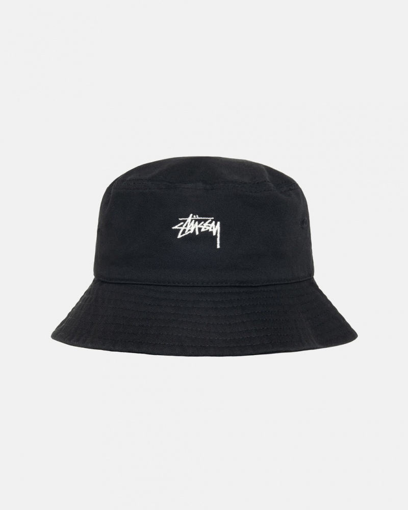 Stussy Stock Bucket Hat - Mens Mustat | UFITG63281