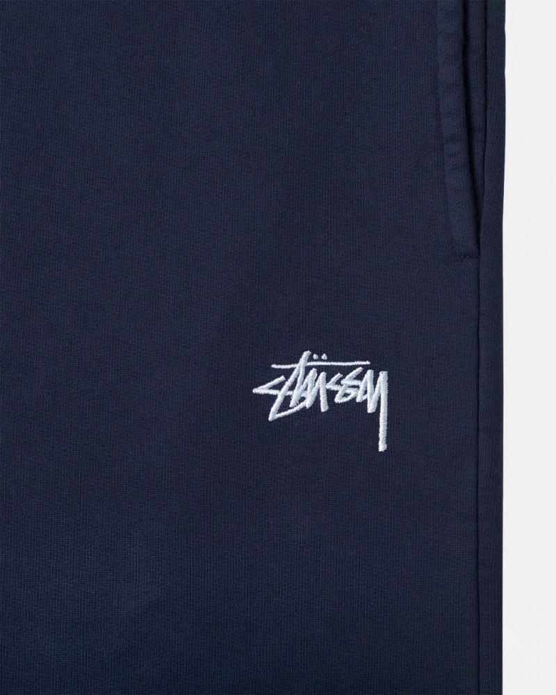 Stussy Stock Logo Sweatpant - Unisex Pants Laivastonsininen | FIJVR94111