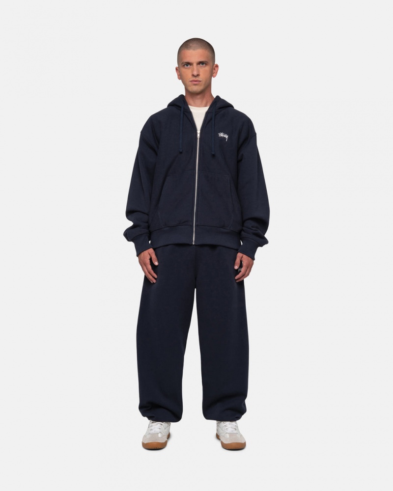 Stussy Stock Logo Sweatpant - Unisex Pants Laivastonsininen | FIJVR94111