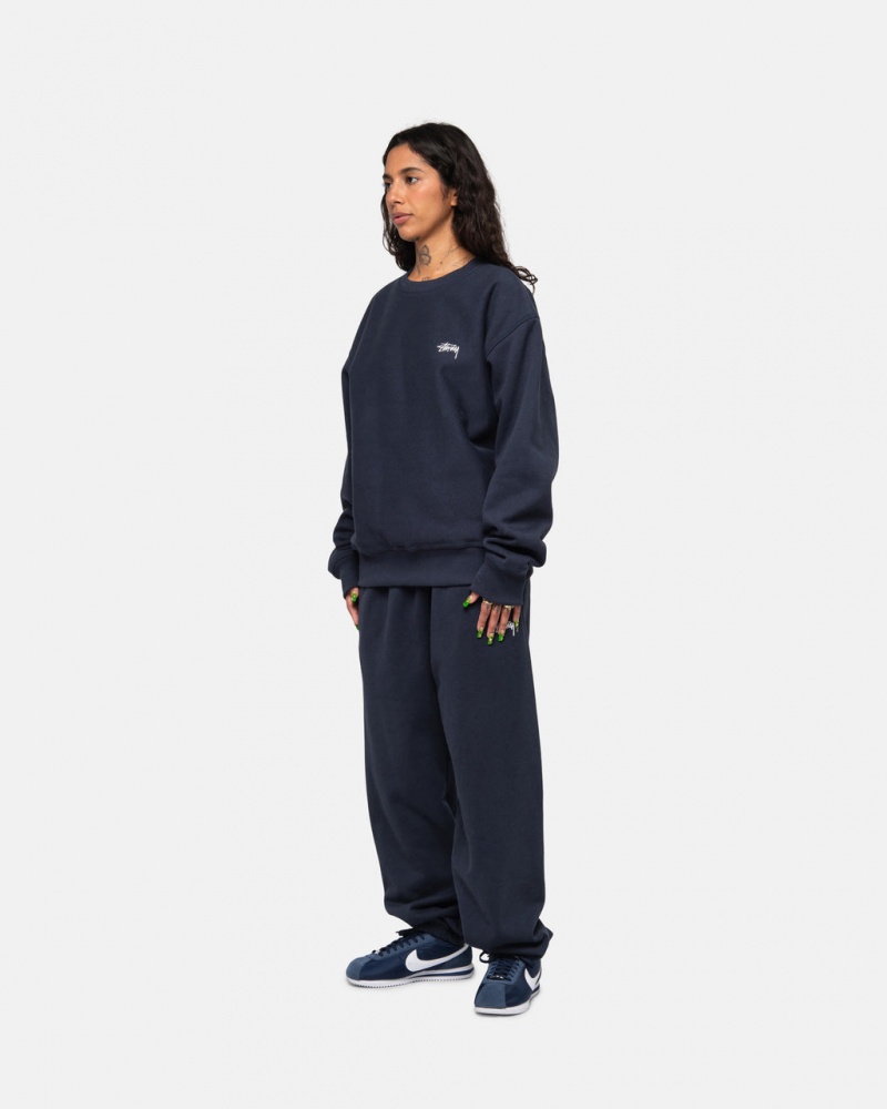 Stussy Stock Logo Sweatpant - Unisex Pants Laivastonsininen | FIJVR94111