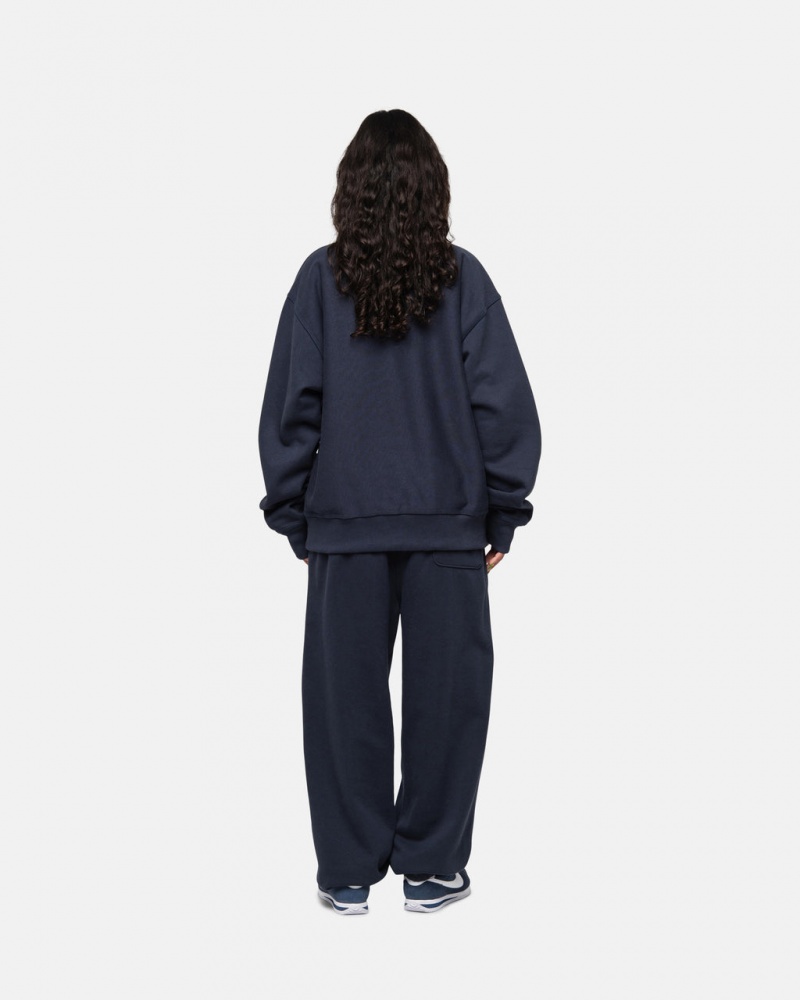 Stussy Stock Logo Sweatpant - Unisex Pants Laivastonsininen | FIJVR94111