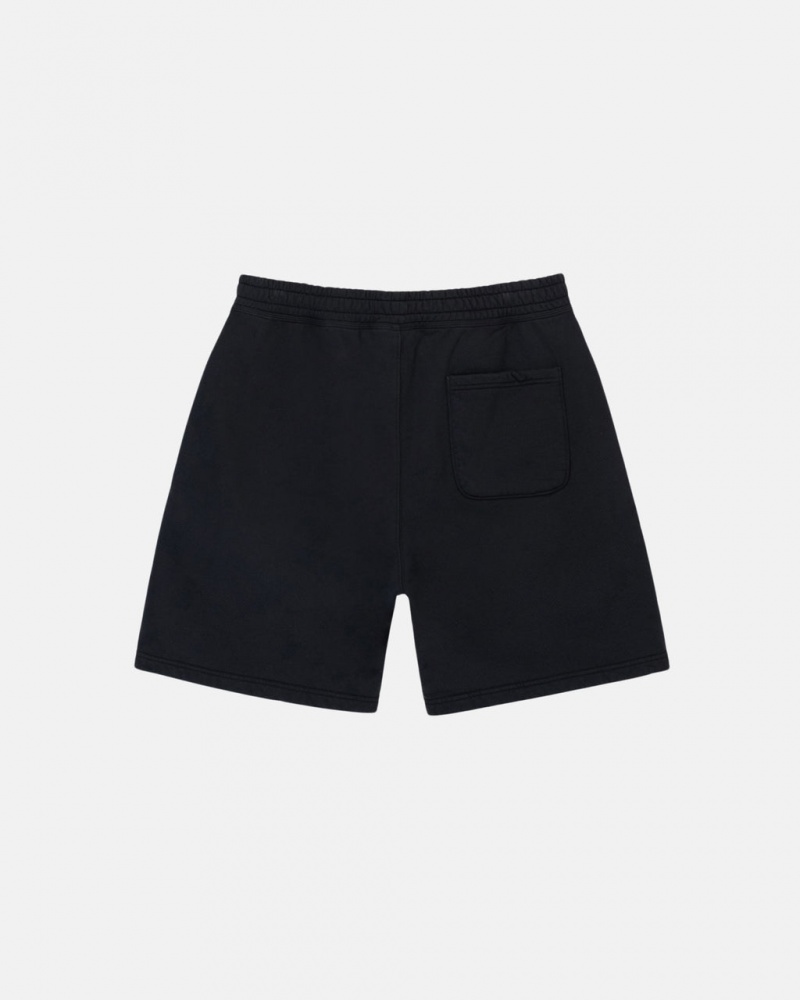 Stussy Stock Logo Sweatshort - Unisex Shorts Trunks Mustat | PFIQX48858