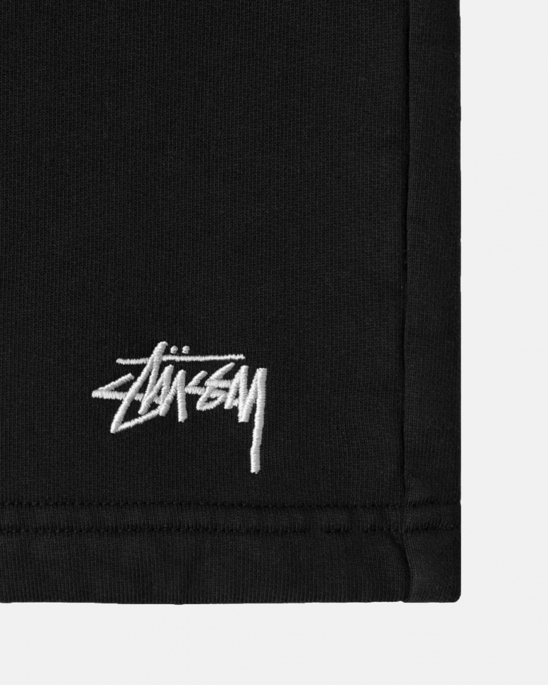 Stussy Stock Logo Sweatshort - Unisex Shorts Trunks Mustat | PFIQX48858