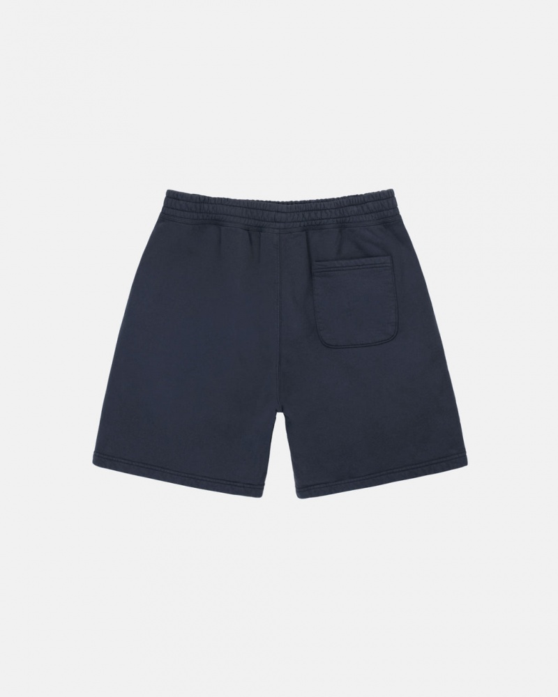 Stussy Stock Logo Sweatshort - Unisex Shorts Trunks Laivastonsininen | UFIND19332