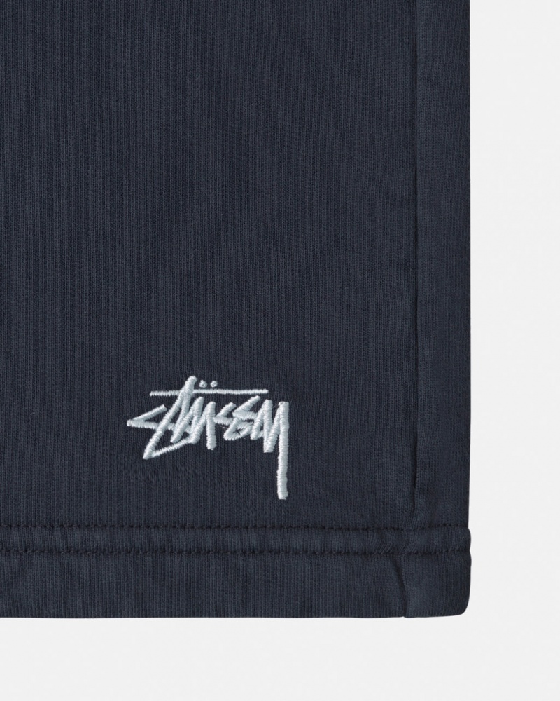 Stussy Stock Logo Sweatshort - Unisex Shorts Trunks Laivastonsininen | UFIND19332