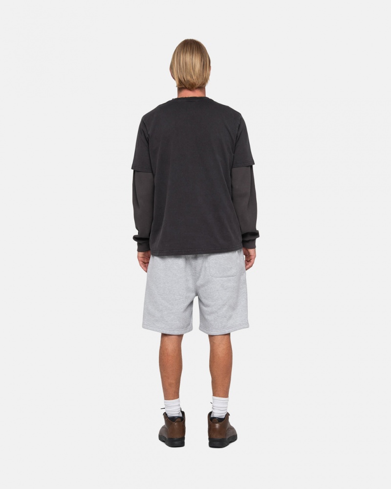 Stussy Stock Logo Sweatshort - Unisex Shorts Trunks Harmaat | SFIVO52245