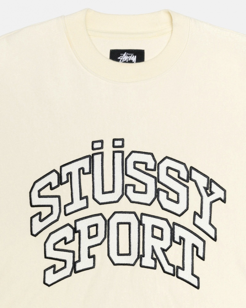 Stussy Stüssy Urheilu Relaxed Oversized Crew - Unisex Hoodies Valkoinen | MFIFT88093