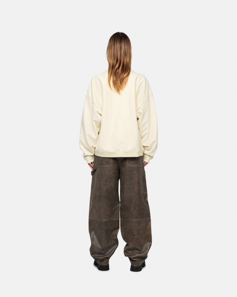 Stussy Stüssy Urheilu Relaxed Oversized Crew - Unisex Hoodies Valkoinen | MFIFT88093