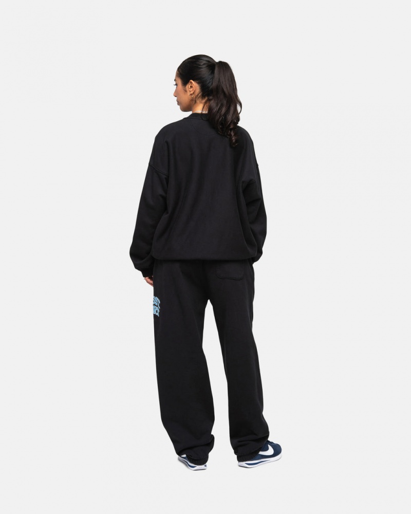 Stussy Stüssy Urheilu Sweatpant - Unisex Jeans Pants Mustat | UFIND13326