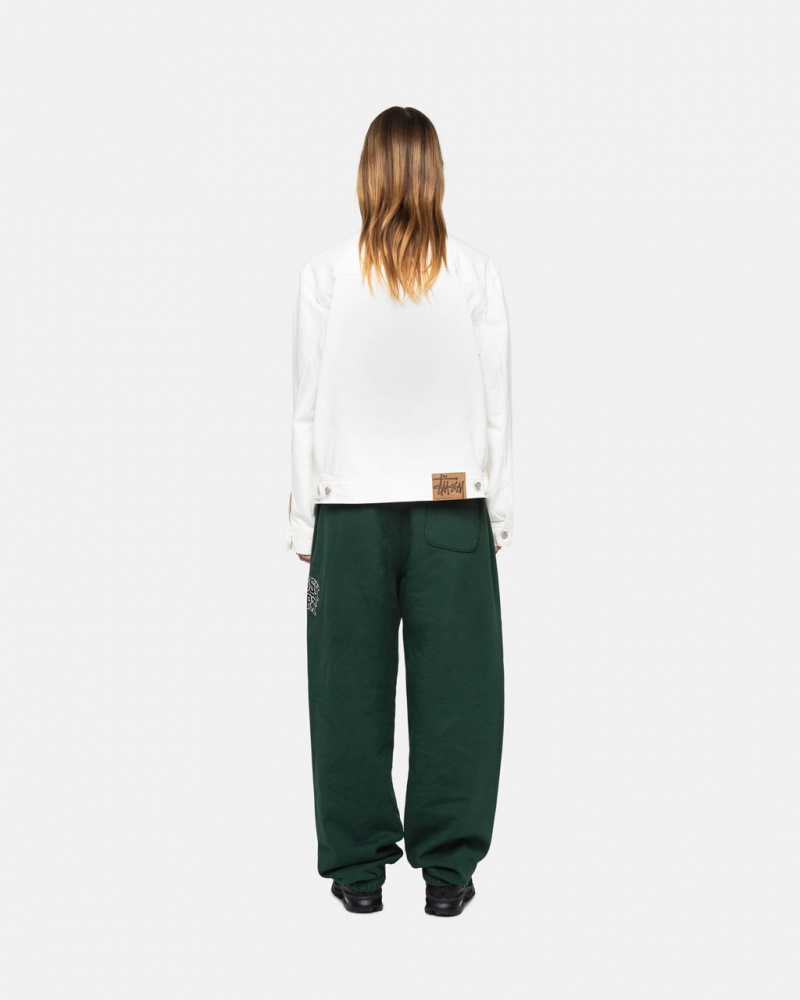 Stussy Stüssy Urheilu Sweatpant - Unisex Jeans Pants Syvä Vihreä | LFITR49080