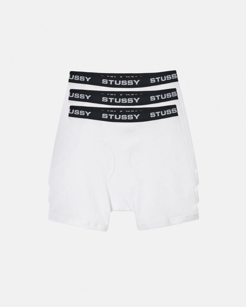 Stussy Stussy Bokserin Briefs - Unisex Shorts Trunks Valkoinen | FICVG62202