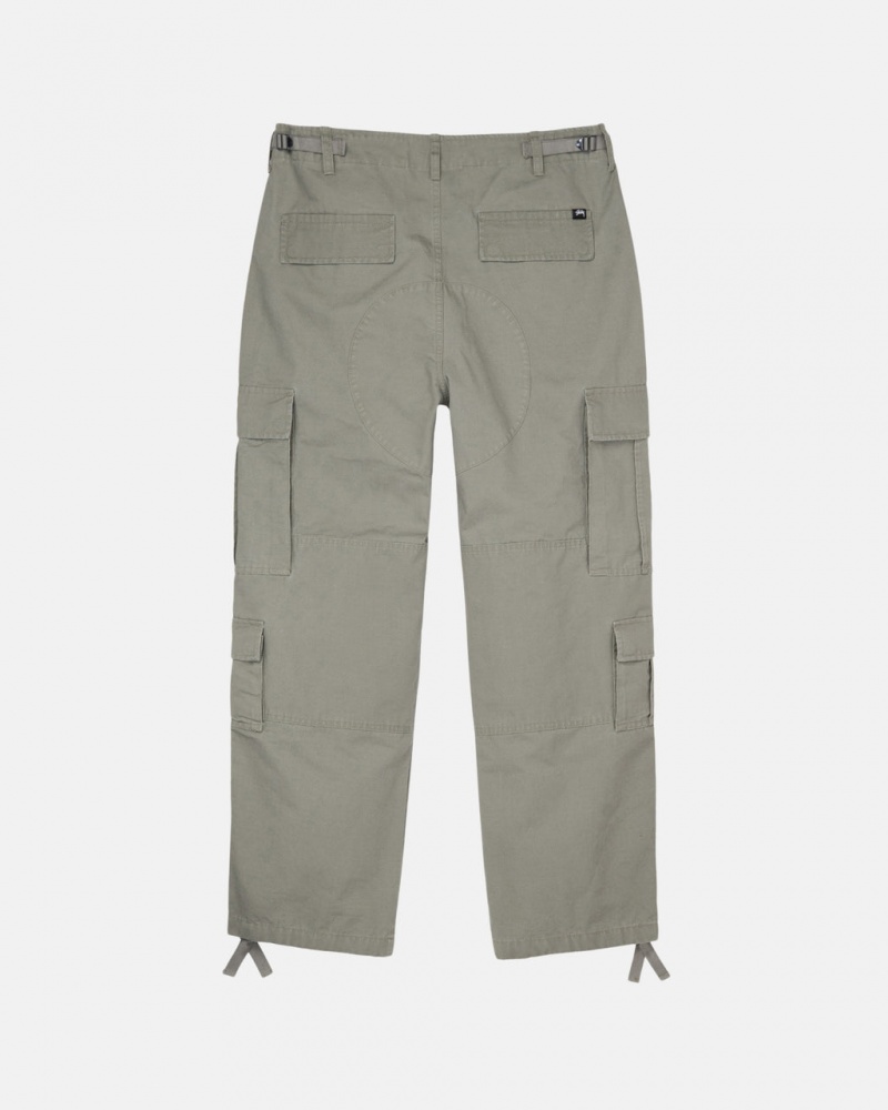 Stussy Surplus Cargo Ripstop - Unisex Jeans Pants Oliivinvihreä | PFIER10096