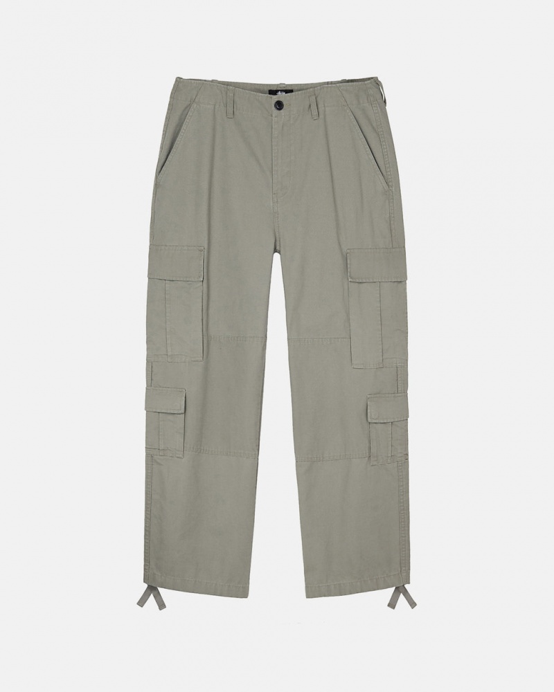 Stussy Surplus Cargo Ripstop - Unisex Jeans Pants Oliivinvihreä | PFIER10096