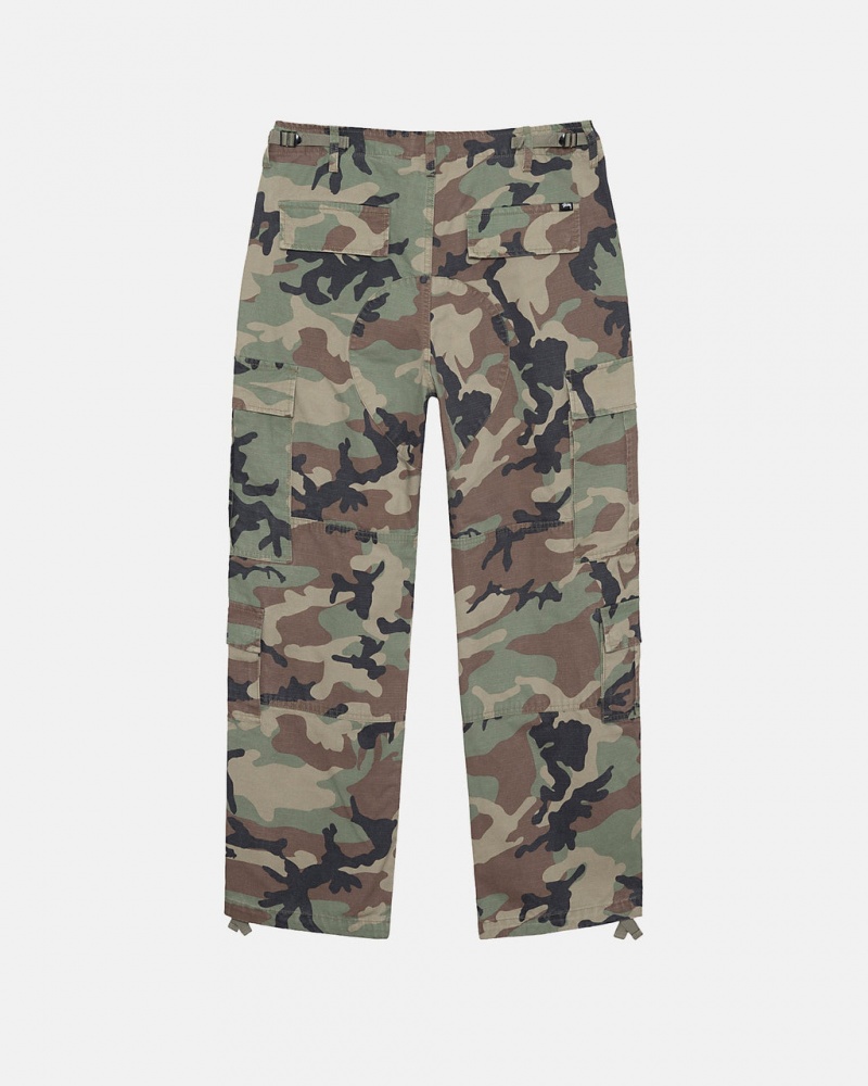 Stussy Surplus Cargo Ripstop - Unisex Jeans Pants Camo | FINZX65734