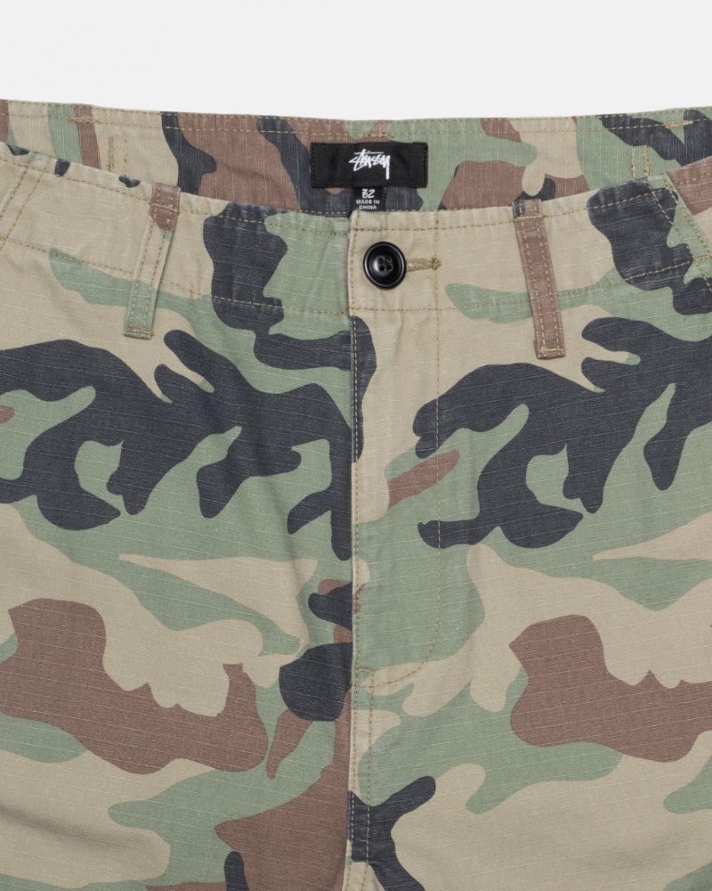 Stussy Surplus Cargo Ripstop - Unisex Jeans Pants Camo | FINZX65734